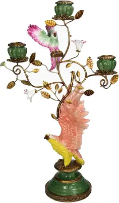 Kersten kandelaar polyresin adelaar 27.5x19.5x46cm multi