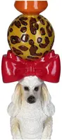 Kersten kandelaar polyresin hond 10.5x36cm multi - afbeelding 3