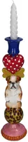 Kersten kandelaar polyresin hond 10x36cm multi - afbeelding 2