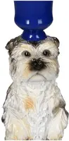 Kersten kandelaar polyresin hond 8.5x21cm multi - afbeelding 3