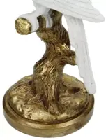 Kersten kandelaar polyresin vogel 10.5x9x25.5cm goud - afbeelding 5