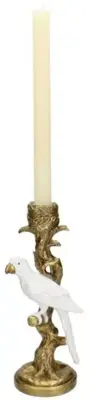 Kersten kandelaar polyresin vogel 10.5x9x25.5cm goud - afbeelding 3