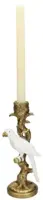 Kersten kandelaar polyresin vogel 10.5x9x25.5cm goud - afbeelding 3