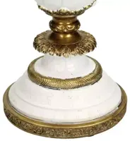 Kersten kandelaar polyresin vogel 15x13x39.5cm goud - afbeelding 5