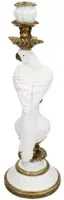 Kersten kandelaar polyresin vogel 15x15x39.5cm goud - afbeelding 2