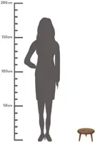 Kersten kruk hout rond 25.5x15cm bruin  - afbeelding 6