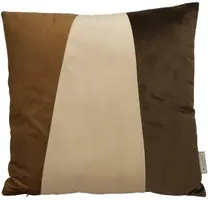Kersten kussen mix 45x45cm bruin - afbeelding 1