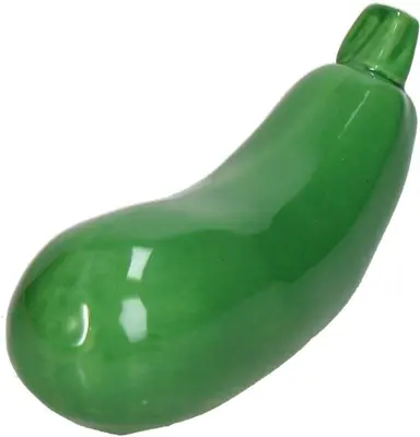 Kersten ornament aardewerk courgette 16.5x5.5x6.5cm groen - afbeelding 4