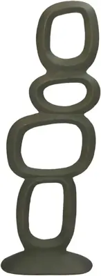Kersten ornament aluminium organic 14.5x7x39cm groen