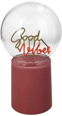 Kersten ornament glas good vibes 12x21cm perzik - afbeelding 2