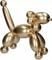 Kersten ornament polyresin ballon hond 41x18.5x40cm goud - afbeelding 1