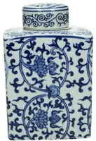 Kersten pot porselein deco 11x10x17cm blauw kopen?