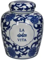 Kersten pot porselein la dolce vita 17.5x21.5cm blauw kopen?