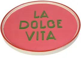 Kersten schaal aardewerk la dolce vita 25.5x1.5cm roze kopen?