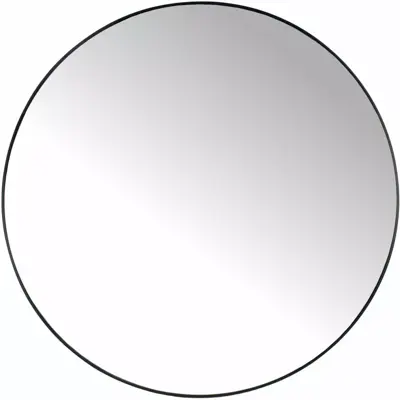 Kersten spiegel metaal rond 116cm zwart - afbeelding 1