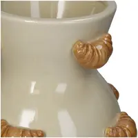 Kersten vaas aardewerk croissant 16x15.5x22cm beige - afbeelding 2