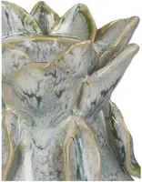 Kersten vaas aardewerk deco 11.5x15cm groen - afbeelding 2