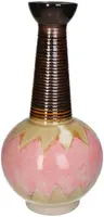 Kersten vaas aardewerk deco 18.5x39cm roze - afbeelding 1