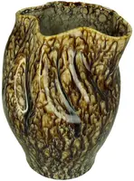 Kersten vaas aardewerk deco 22.5x20.5x30cm bruin kopen?