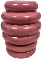 Kersten vaas aardewerk deco 28.5x37cm roze - afbeelding 1