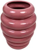 Kersten vaas aardewerk deco 28.5x37cm roze - afbeelding 2