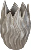 Kersten vaas aardewerk flame 14.5x14x21cm beige kopen?