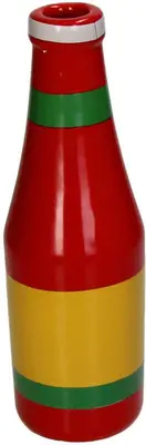 Kersten vaas aardewerk ketchup 7x21.5cm rood - afbeelding 2