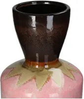 Kersten vaas aardewerk landelijk 22.5x50cm roze - afbeelding 3