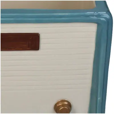 Kersten vaas aardewerk retro radio 20x15x14.5cm multi - afbeelding 3