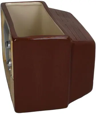 Kersten vaas aardewerk retro tv 21x16.5x15cm multi - afbeelding 2