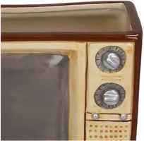 Kersten vaas aardewerk retro tv 21x16.5x15cm multi - afbeelding 3