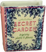 Kersten vaas aardewerk secret garden 16x6.3x20cm multi - afbeelding 2