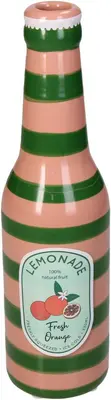 Kersten vaas aardewerk sinaasappel 6.5x24cm multi
