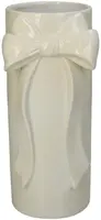 Kersten vaas aardewerk strik 12x10.8x25.3cm ivoor - afbeelding 1