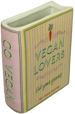 Kersten vaas aardewerk vegan lovers 14.5x5.5x18cm multi - afbeelding 1
