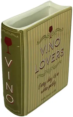 Kersten vaas aardewerk vino lovers 14.5x5.5x18cm multi - afbeelding 1