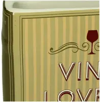 Kersten vaas aardewerk vino lovers 14.5x5.5x18cm multi - afbeelding 3
