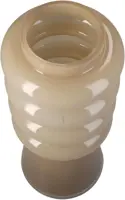 Kersten vaas glas rond 12x30cm beige - afbeelding 3
