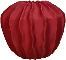 Kersten vaas polyresin deco 22.5x19.5cm rood - afbeelding 1
