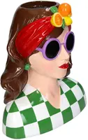 Kersten vaas polyresin mode dame 2.6x16.5x29cm multi - afbeelding 2