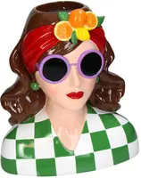 Kersten vaas polyresin mode dame 2.6x16.5x29cm multi - afbeelding 1