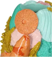 Kersten vaas polyresin vis 20x17x30.5cm multi - afbeelding 2