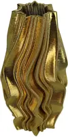 Kersten vaas porselein deco 15x15.5x28.5cm goud - afbeelding 1