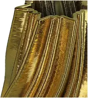 Kersten vaas porselein deco 15x15.5x28.5cm goud - afbeelding 2