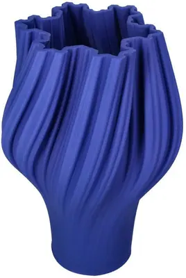 Kersten vaas porselein deco 19x30cm blauw - afbeelding 1