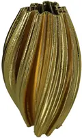 Kersten vaas porselein deco 20.5x22.5x32cm goud - afbeelding 1