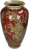 Kersten vaas porselein deco 20.5x37cm terra - afbeelding 1