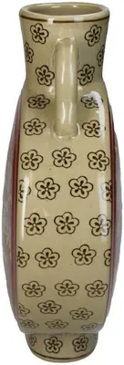 Kersten vaas porselein deco 23.5x11x32cm terra - afbeelding 2