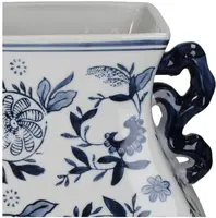 Kersten vaas porselein deco 24.5x21.5x30cm blauw - afbeelding 3