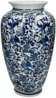 Kersten vaas porselein dutch delight 18x36cm blauw kopen?